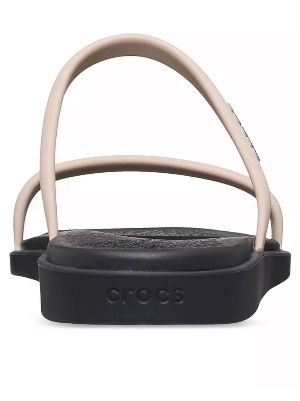 Crocs Women’s Miami Two Straps Two Toned Black & Dulce Beige Sandals 7 - Picture 9 of 11